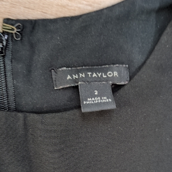 Ann Taylor Classic Black Midi Dress - Picture 2 of 9